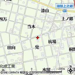 愛知県一宮市瀬部兜4-28周辺の地図