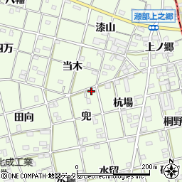 愛知県一宮市瀬部兜4-29周辺の地図