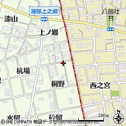 愛知県一宮市瀬部桐野4周辺の地図