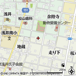 愛知県一宮市浅井町東浅井地蔵8周辺の地図