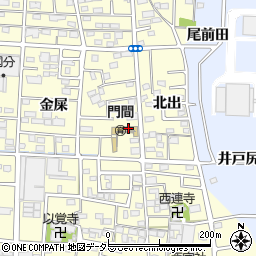 愛知県一宮市木曽川町門間（東北出）周辺の地図