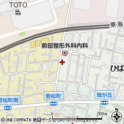 神奈川県茅ヶ崎市ひばりが丘1-13周辺の地図