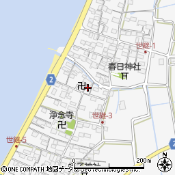 滋賀県米原市世継周辺の地図