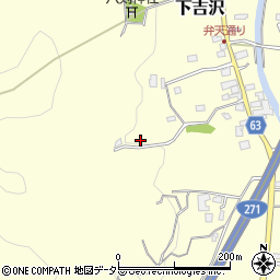 神奈川県平塚市下吉沢周辺の地図