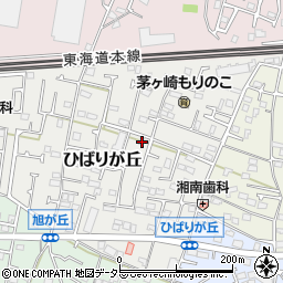 神奈川県茅ヶ崎市ひばりが丘6-10周辺の地図