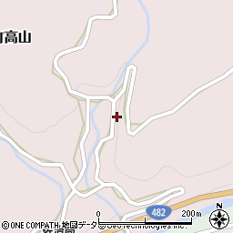 鳥取県鳥取市佐治町高山48周辺の地図