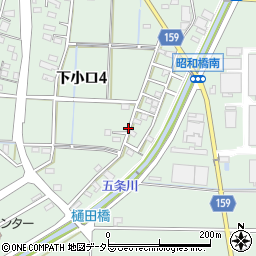 愛知県丹羽郡大口町下小口周辺の地図
