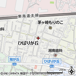 神奈川県茅ヶ崎市ひばりが丘6-9周辺の地図