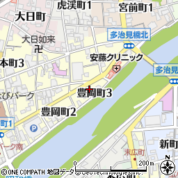 岐阜県多治見市豊岡町3丁目88周辺の地図