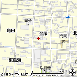愛知県一宮市木曽川町門間金屎22周辺の地図