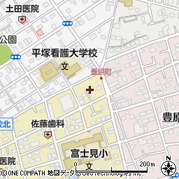 神奈川県平塚市中里7周辺の地図