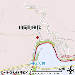 岐阜県恵那市山岡町田代399周辺の地図