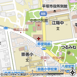 神奈川県平塚市追分1-33周辺の地図