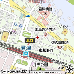 京葉銀行君津支店 ＡＴＭ周辺の地図