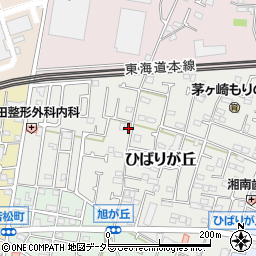 神奈川県茅ヶ崎市ひばりが丘1-59周辺の地図