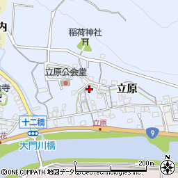 京都府福知山市立原108周辺の地図