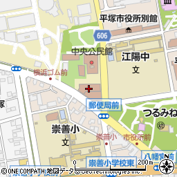 平塚郵便局貯金サービス周辺の地図
