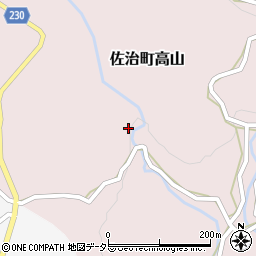 鳥取県鳥取市佐治町高山216周辺の地図