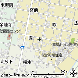 愛知県一宮市浅井町河端流40周辺の地図