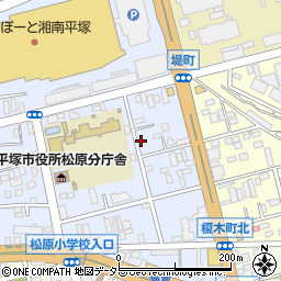 神奈川県平塚市天沼6-3周辺の地図