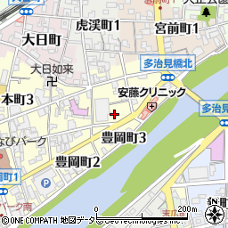 岐阜県多治見市豊岡町3丁目34周辺の地図