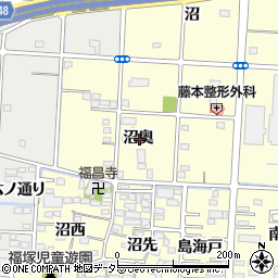 愛知県一宮市木曽川町門間沼奥周辺の地図