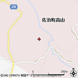 鳥取県鳥取市佐治町高山305周辺の地図