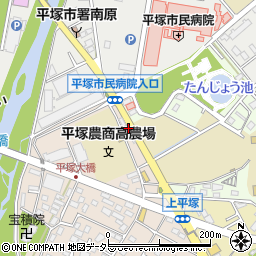 神奈川県平塚市上平塚4周辺の地図