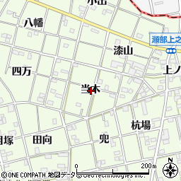 愛知県一宮市瀬部当木周辺の地図