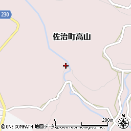 鳥取県鳥取市佐治町高山212周辺の地図