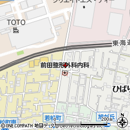 神奈川県茅ヶ崎市ひばりが丘1-5周辺の地図