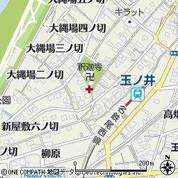 愛知県一宮市木曽川町玉ノ井（新屋敷五ノ切）周辺の地図