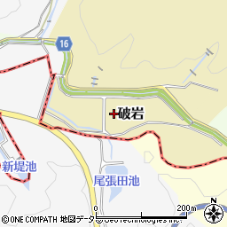 愛知県犬山市破岩周辺の地図