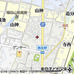 愛知県犬山市西北野112-76周辺の地図