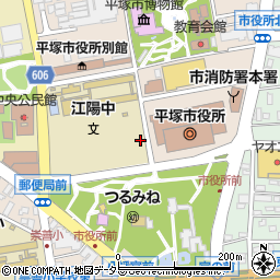 神奈川県平塚市浅間町周辺の地図