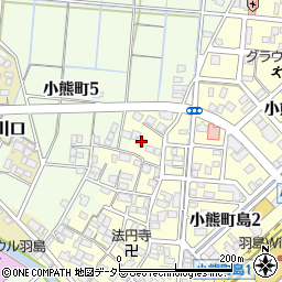 岐阜県羽島市小熊町島68周辺の地図
