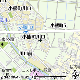 岐阜県羽島市小熊町川口225周辺の地図