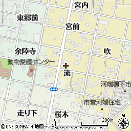 愛知県一宮市浅井町河端流23-4周辺の地図