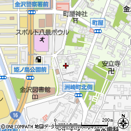 金沢キリストの教会周辺の地図