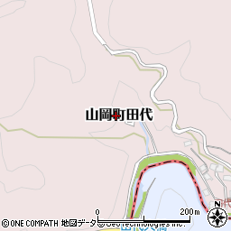 岐阜県恵那市山岡町田代417周辺の地図