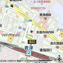 千葉銀行君津支店 ＡＴＭ周辺の地図