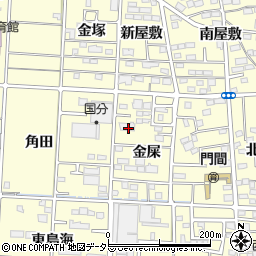 愛知県一宮市木曽川町門間金屎8周辺の地図