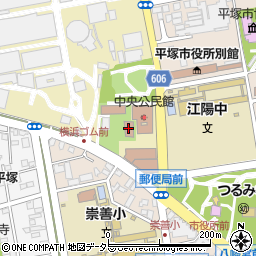 平塚市勤労会館周辺の地図