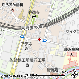 神奈川県藤沢市弥勒寺周辺の地図