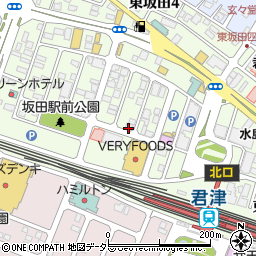 コバヤシ君津店周辺の地図