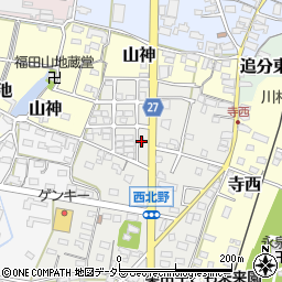 愛知県犬山市西北野112-21周辺の地図