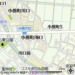 岐阜県羽島市小熊町川口215周辺の地図