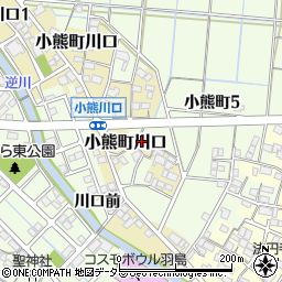 岐阜県羽島市小熊町川口217周辺の地図