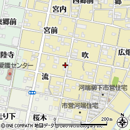 愛知県一宮市浅井町河端流17-1周辺の地図