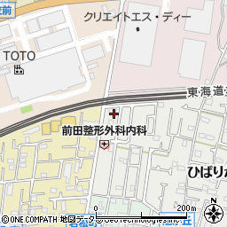 神奈川県茅ヶ崎市ひばりが丘1-2周辺の地図